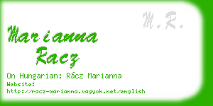 marianna racz business card