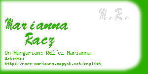 marianna racz business card